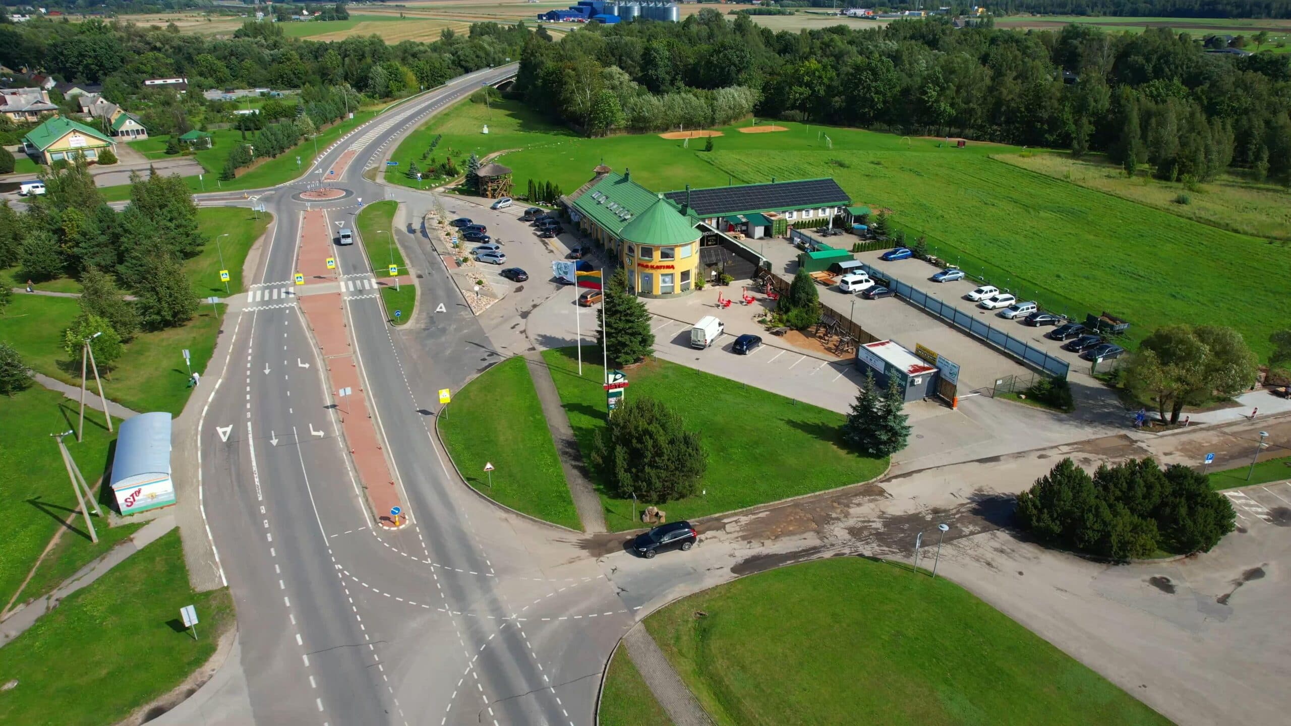 Pas Katiną kompleksas Panevėžio rajone iš oro
